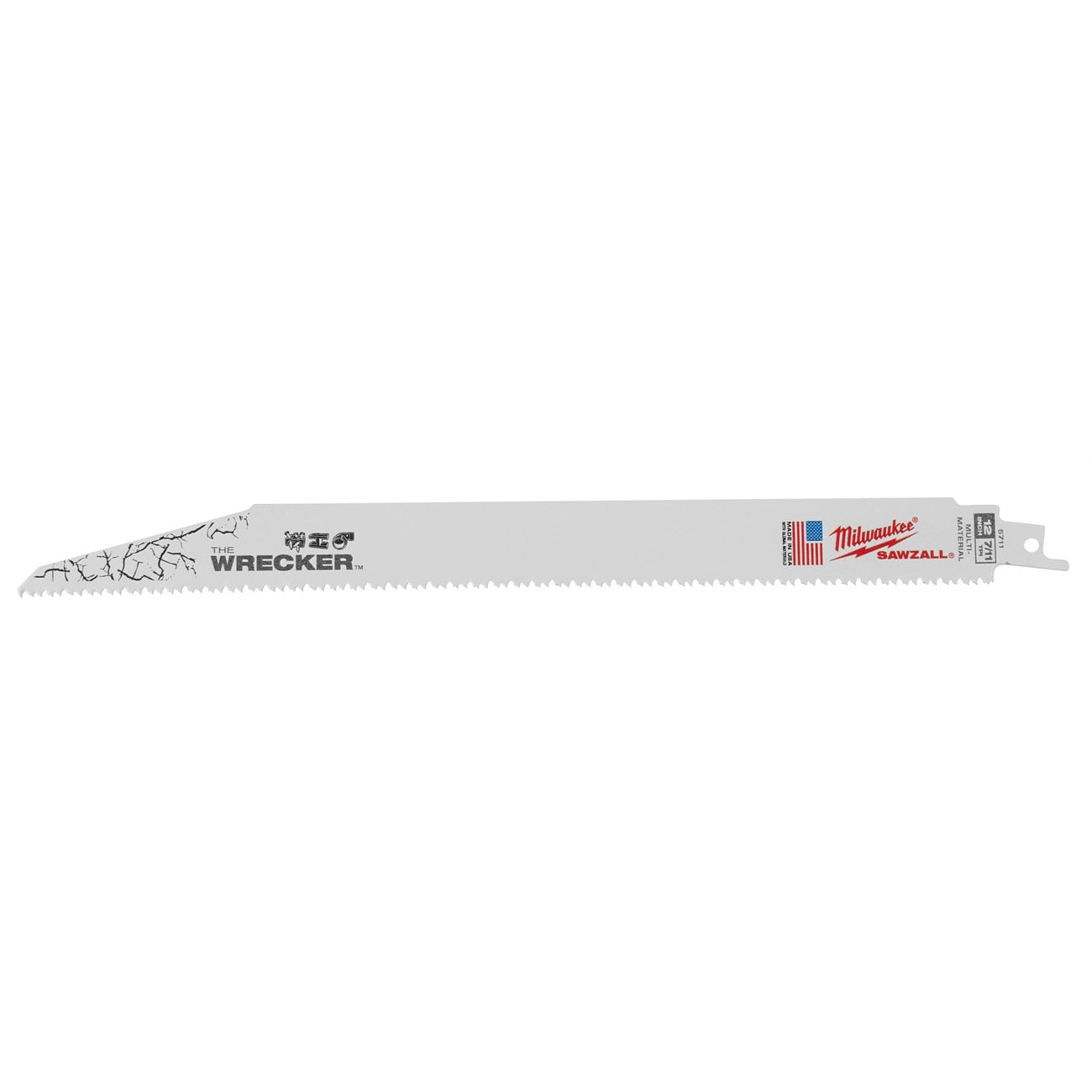 Reciprocating Saw Blade, High Speed Steel, 12 Inch L, 25PK