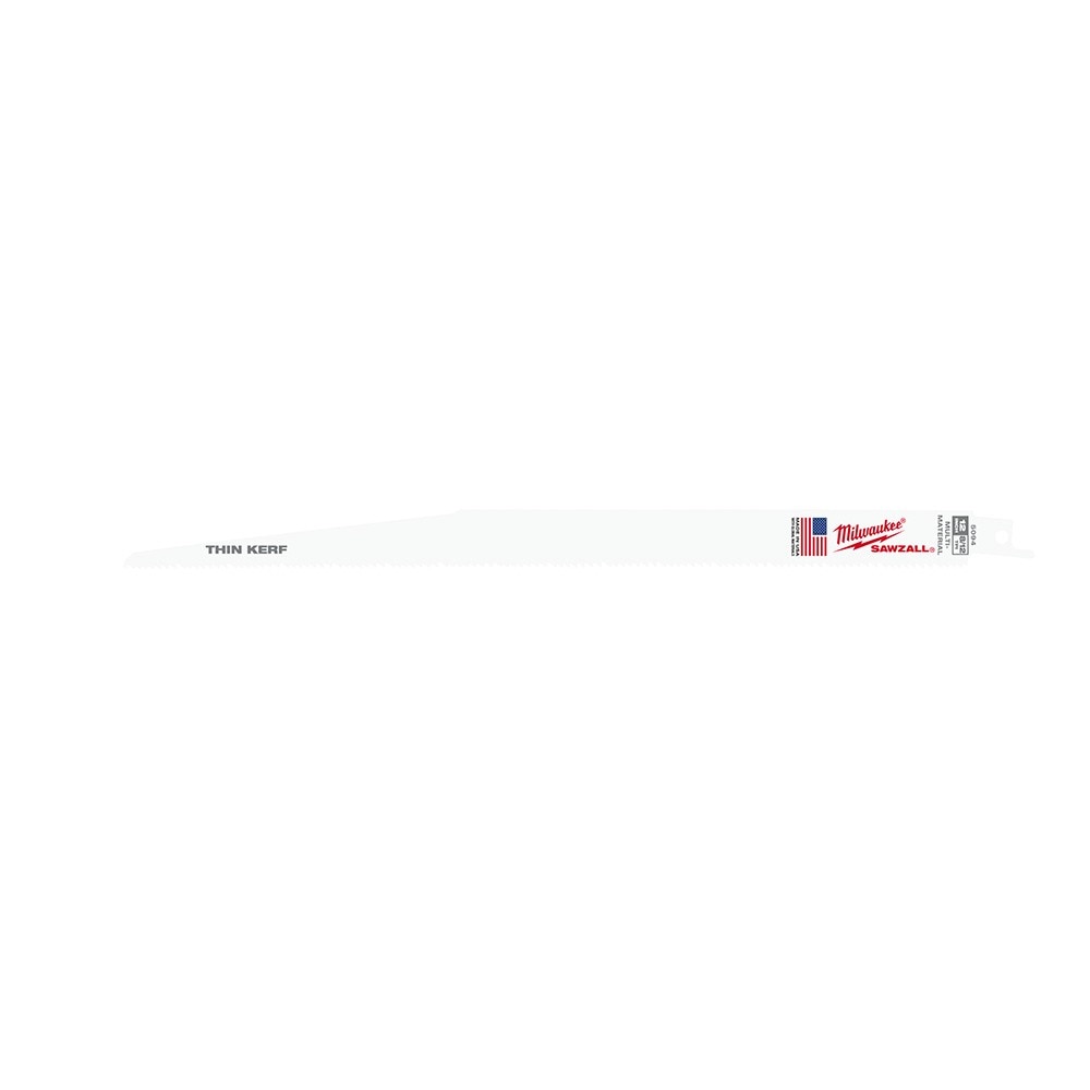 Reciprocating Saw Blade, Bi-Metal, 12 Inch, 3/4 Inch W, 25PK