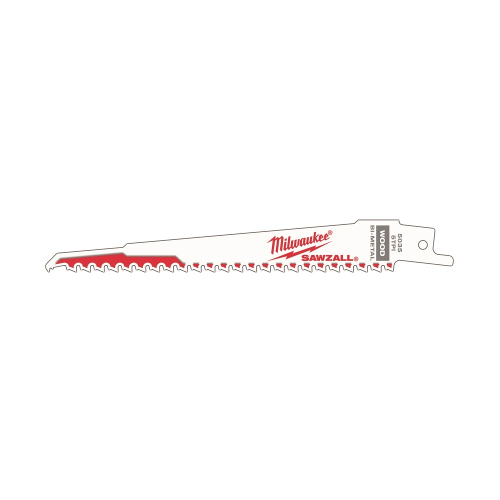 Reciprocating Saw Blade, Bi-Metal, 6" L, 3/4 Inch W, 50PK