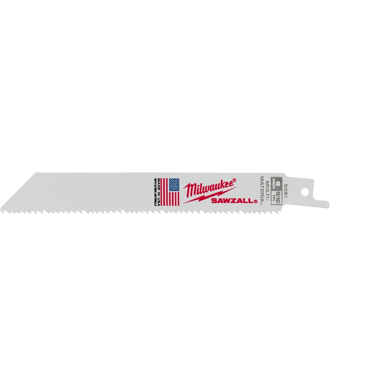 Reciprocating Saw Blade, Bi-Metal, 6" L, 3/4 Inch W, 50PK