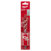 Auger Bit, 7/8 Inch Dia, 6 Inch Flute L, Hex, Single End