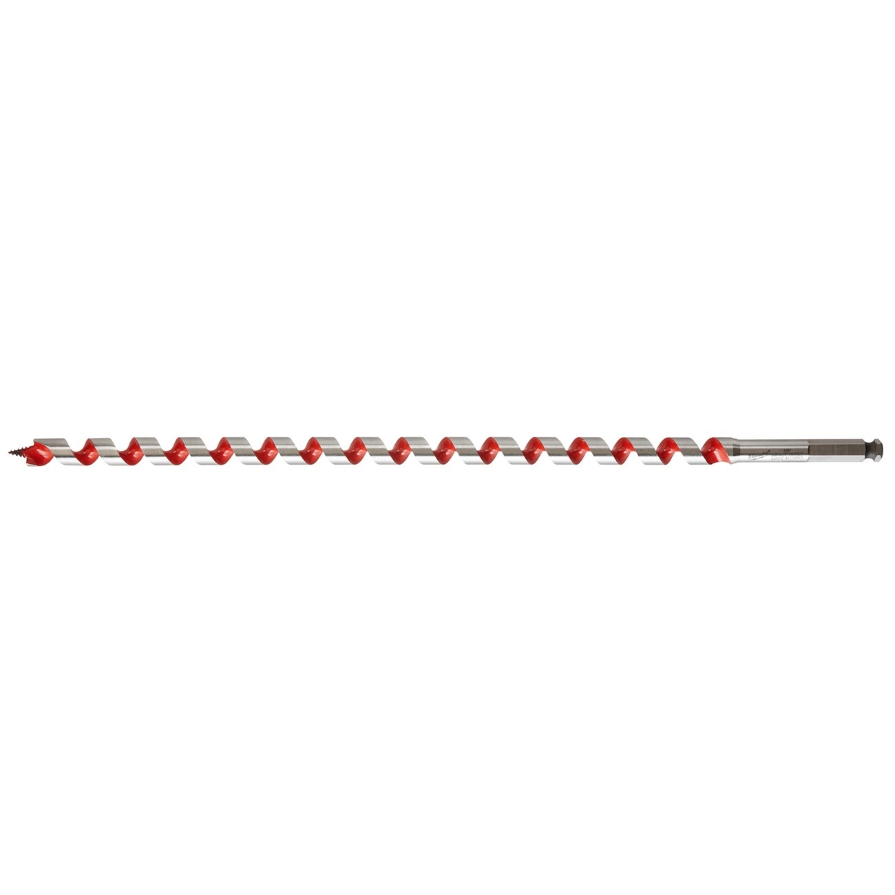 Auger Bit, 5/8 Inch Dia, 15 Inch Flute L, Hex, Single End