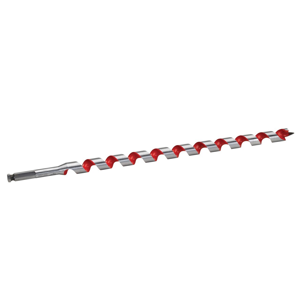 Auger Bit, 13/16 Inch Dia, 15 Inch Flute L, Hex, Single End