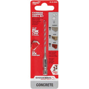 Milwaukee SHOCKWAVE 1/8 In. x 3 In. Carbide Masonry Drill Bit