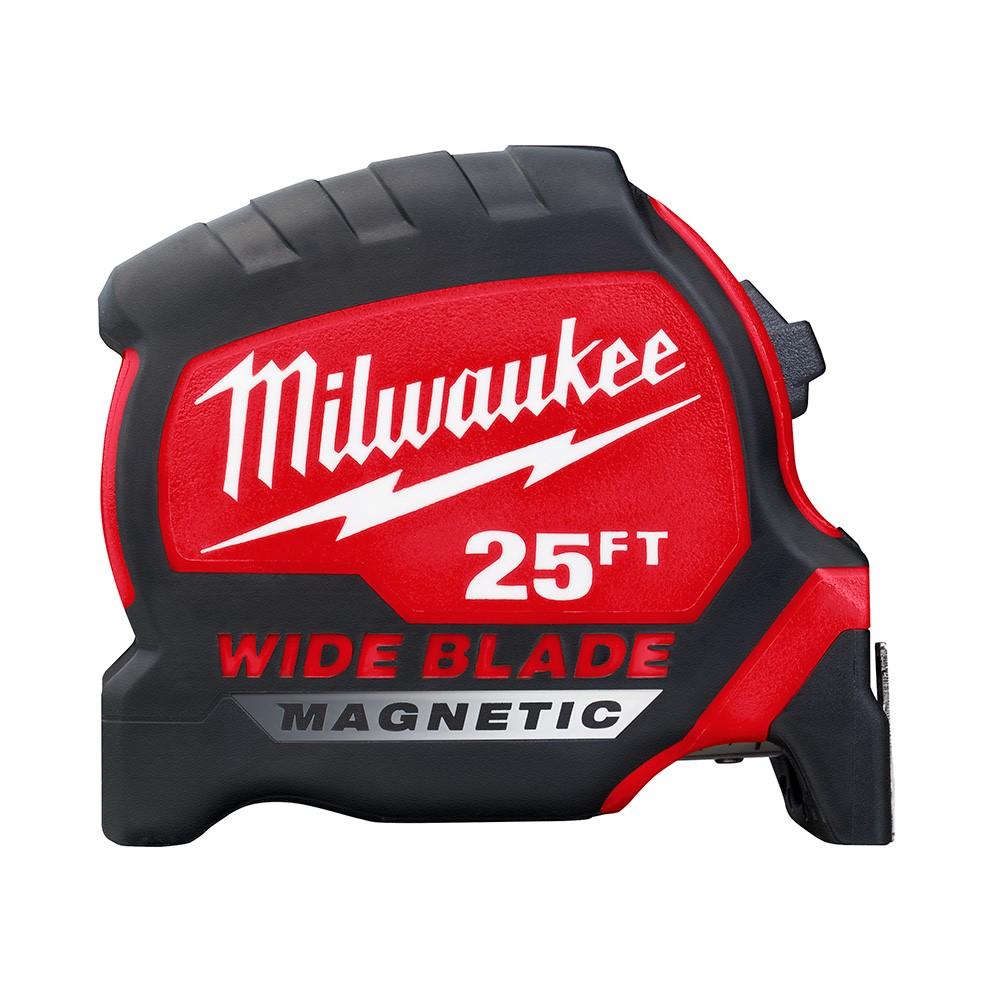 Tape Measure, 25 ft L, 2.35 Inch W, Double-Sided Hook, Steel, Replaced by 48-22-1225M
