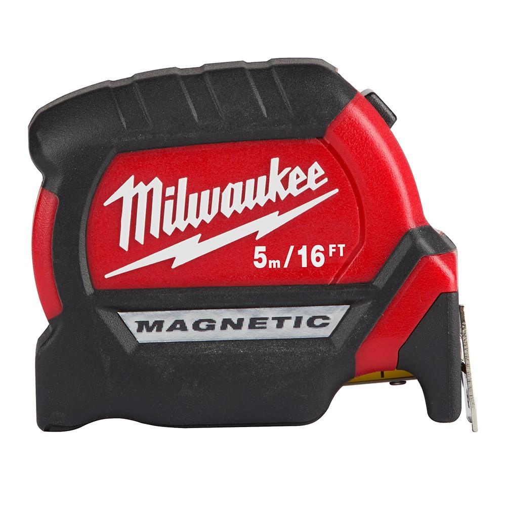 Tape Measure, 16 ft L, 2.02 Inch W, Double-Sided Hook, Steel