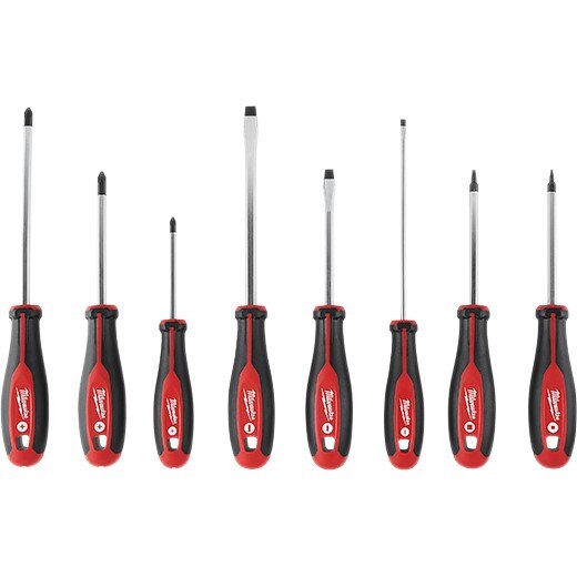 Milwaukee 8pc Screwdriver Kit w/ Square