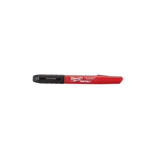 48223150 Milwaukee Inkzall, Ultra Fine Point Marker, Black, 5.4 Inch L