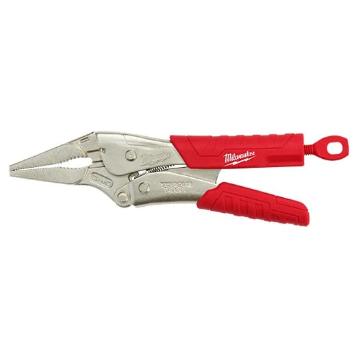 Torque Locking Pliers, Long Nose, Grip, 9 inch