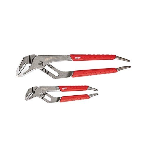 48226330 Milwaukee, Comfort Grip Straight Jaw Pliers Set, Red, Silver, Steel