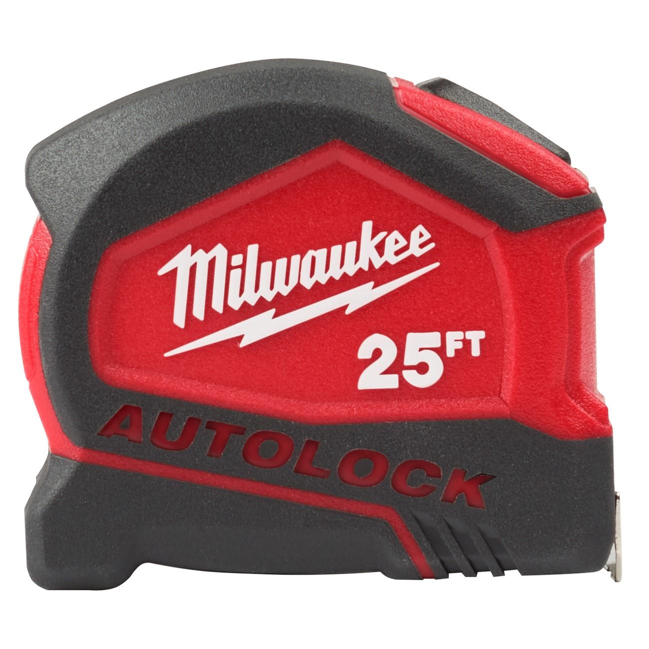 Tape Measure, 25 ft L, 1.88 Inch W, Double-Sided Hook
