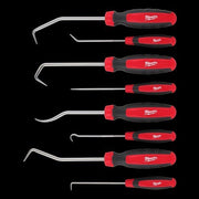 Hook & Pick Set, 8 Pieces, Metal Core, Red Handle
