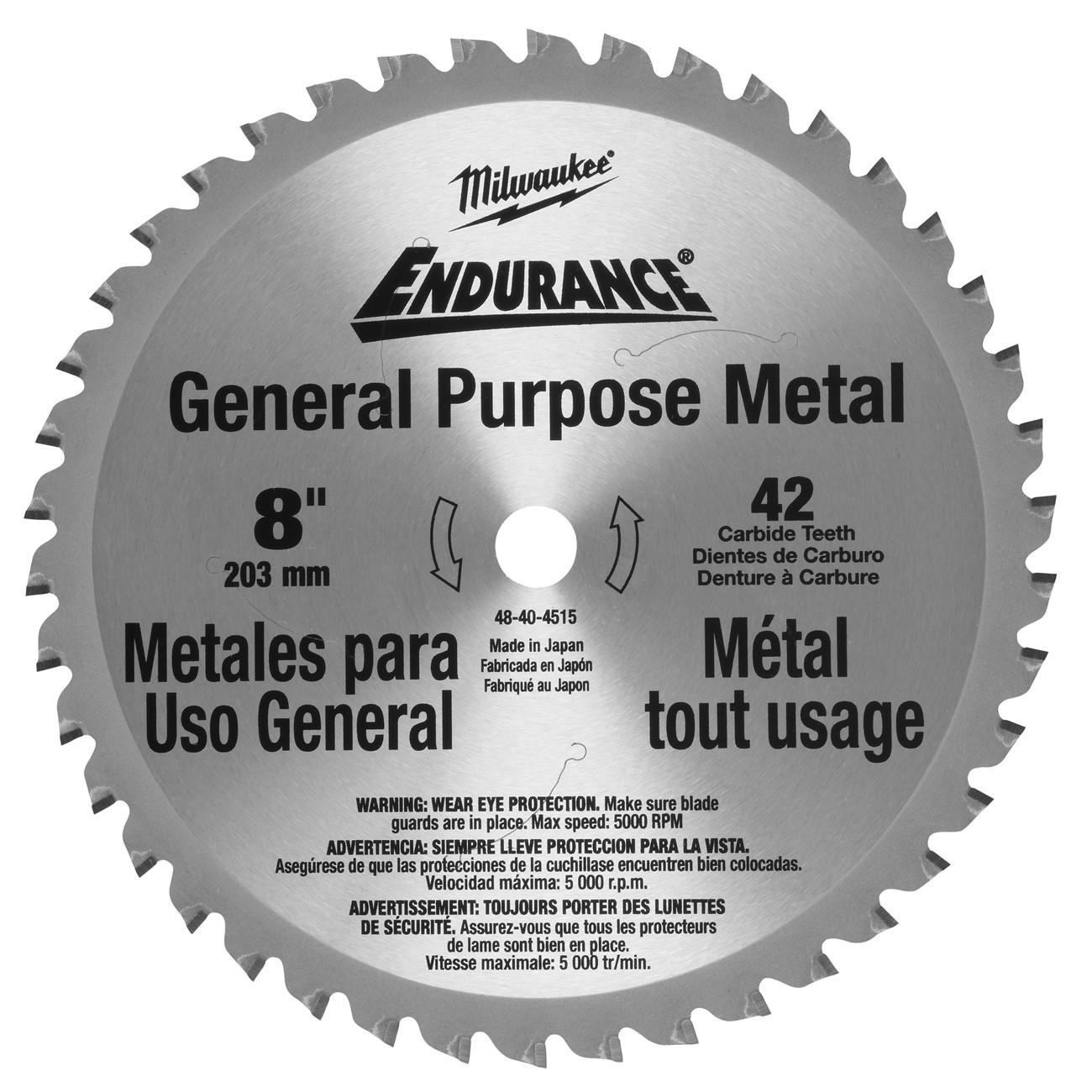 Circular Saw Blade, 8 Inch Dia, 42 Teeths, 5/8 Inch Arbor