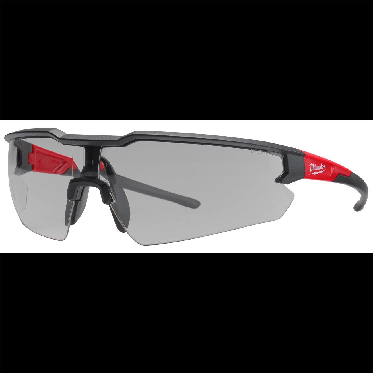 48732105 Milwaukee, Safety Glasses, Anti-Scratch Gray Lens, Polycarbonate