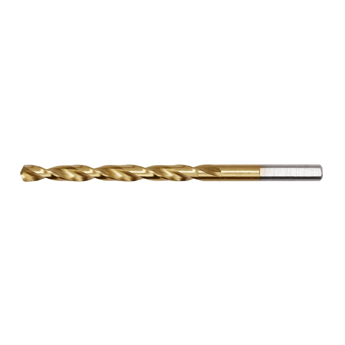 Jobber Drill, 7/32 Inch Size, 6.8 Inch L, Titanium, TiN