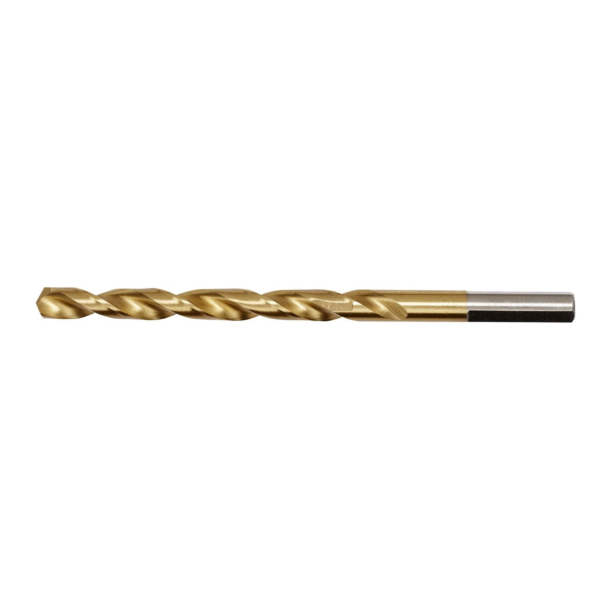 Jobber Drill, 1/4 Inch Size, 6.8 Inch L, Titanium, TiN, Split