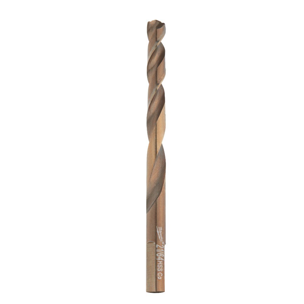 Jobber Drill, 21/64 Inch Size, 4 3/4 Inch L, Cobalt, Bright