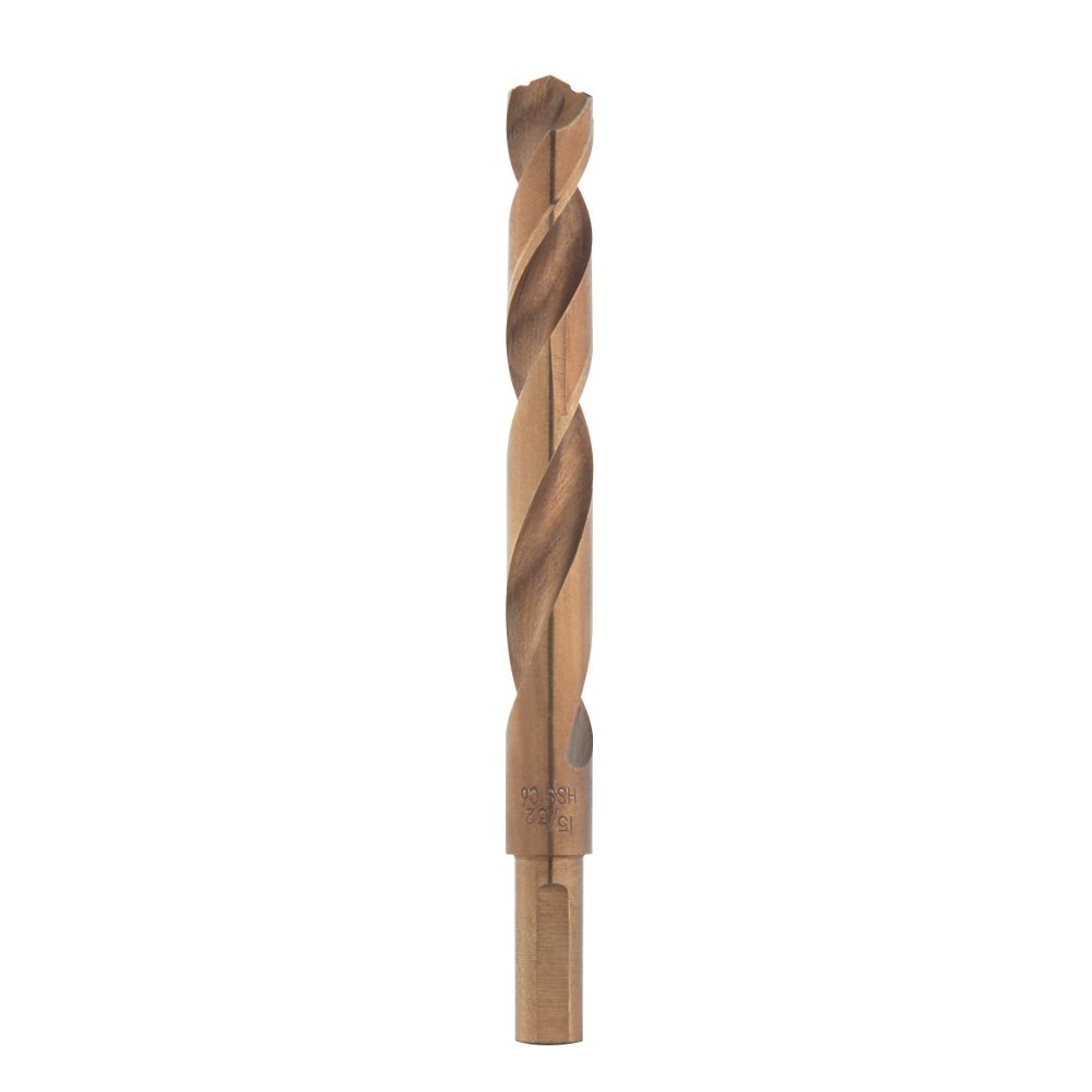 Jobber Drill, 15/32 Inch Size, 5.12 Inch L, Cobalt, Bright