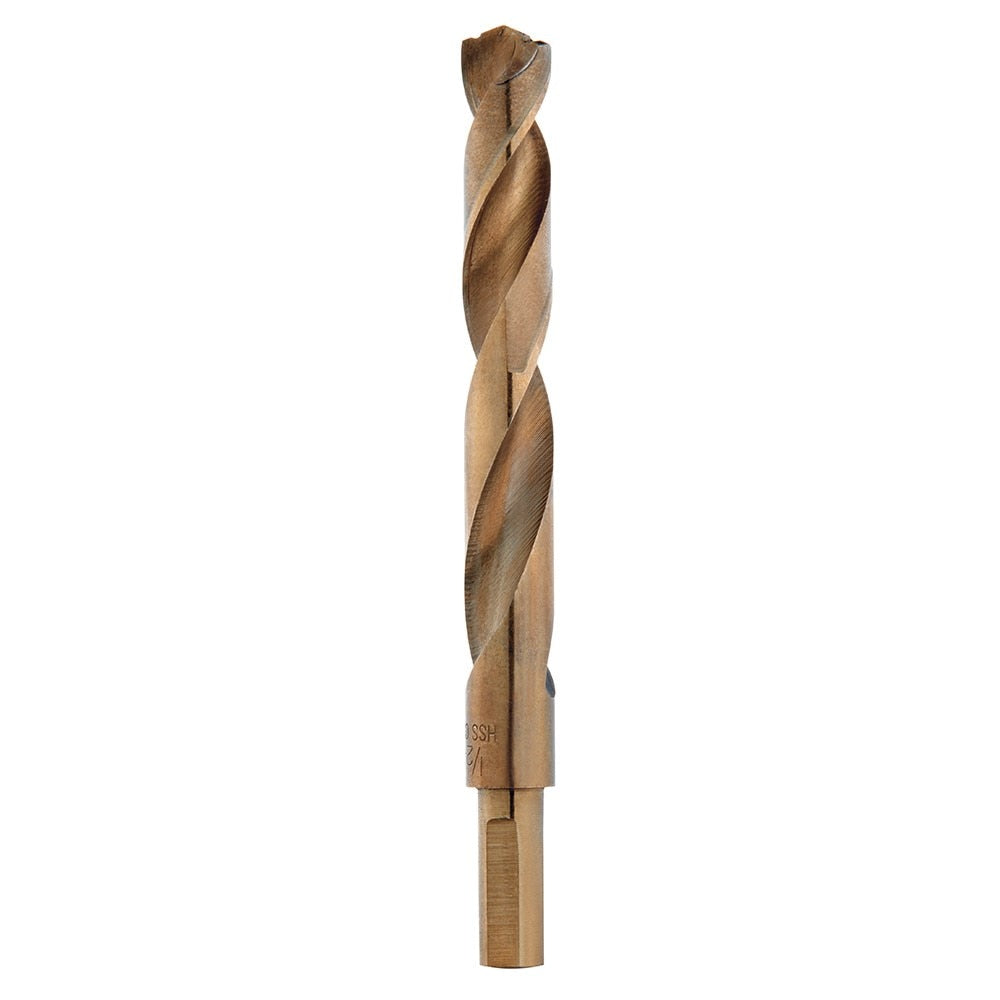 Jobber Drill, 1/2 Inch Size, 5.62 Inch L, Cobalt, Bright