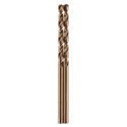 Jobber Drill, 2.5 MM Size, 2.2 Inch L, Cobalt, Bright, Split