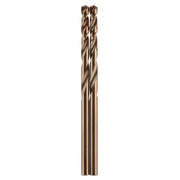 Jobber Drill, 3.2 MM Size, 2.6 Inch L, Cobalt, Bright, Split