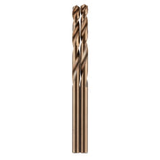 Jobber Drill, 4 MM Size, 3 Inch L, Cobalt, Bright, Split