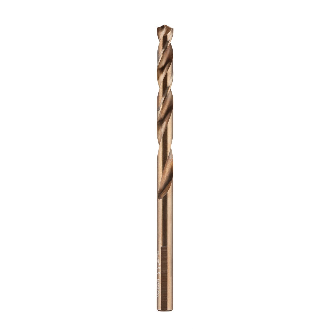 Jobber Drill, 5.5 MM Size, 3.7 Inch L, Cobalt, Bright, Split