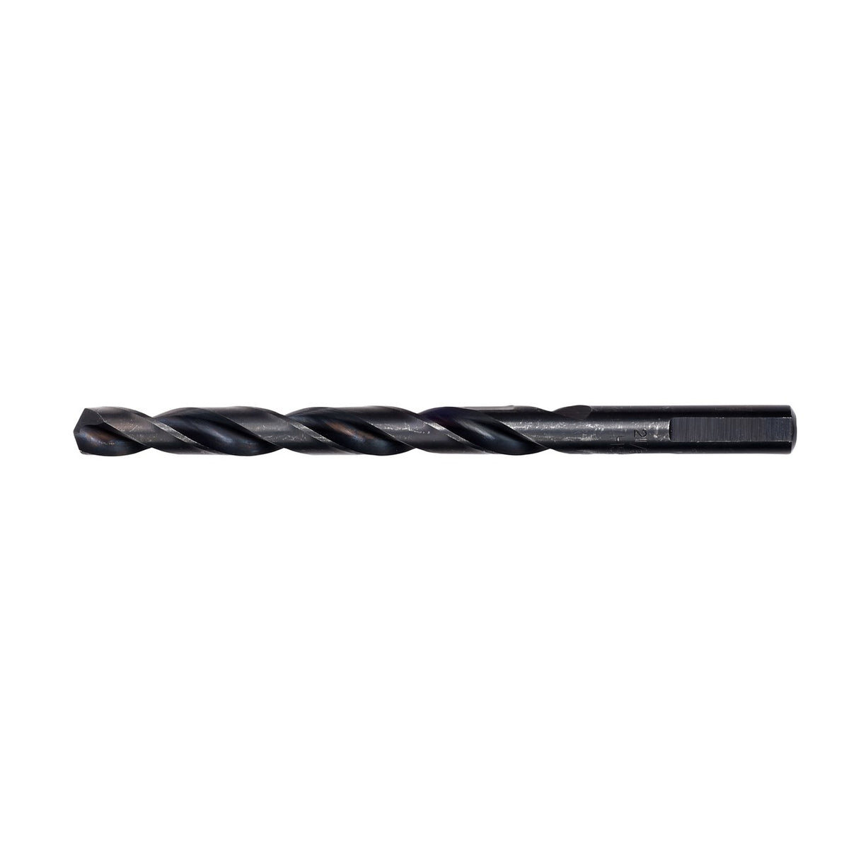 Jobber Drill, 21/64 Inch Size, 6 Inch L, Black Oxide, Split