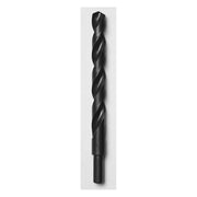 Jobber Drill, 1/2 Inch Size, 6 Inch L, Black Oxide, Split