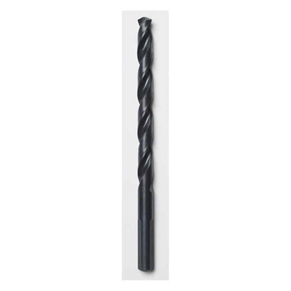 Jobber Drill, 17/32 Inch Size, 6 Inch L, Black Oxide, Split