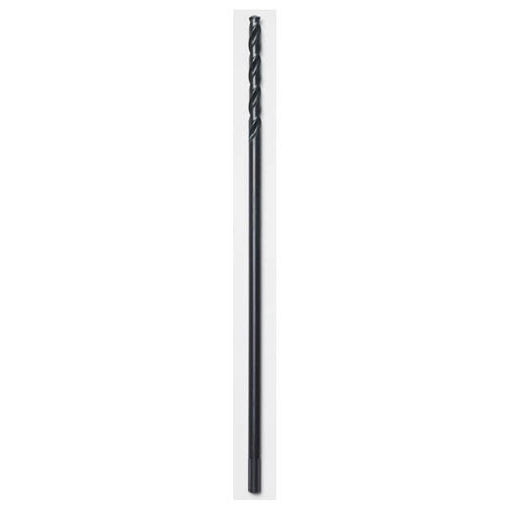 Aircraft Drill, 1/2 Inch Size, 12 Inch L, Black Oxide, Split
