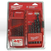 High Speed Steel Drill Bit, BIT 21pc THUNDERBOLT BLACK OXIDE SET