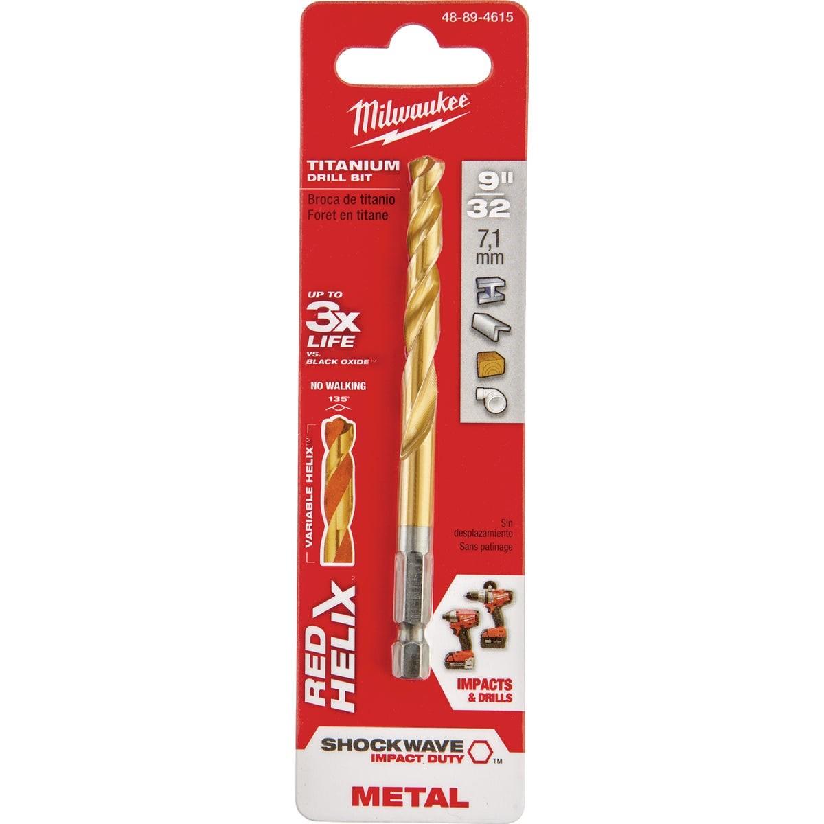 Milwaukee SHOCKWAVE Impact Duty 9/32 In. Titanium Hex Shank Drill Bit