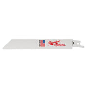 Reciprocating Saw Blade, High Speed Steel, 6 Inch L, 5PK