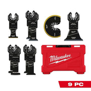 49-10-9113 Milwaukee, Universal Fit Oscillating Multi-Tool Blade Set, Black