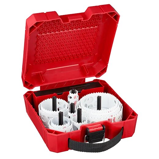 Bi-Metal Plumbers Hole Saw Kit, 16 Pieces, Case