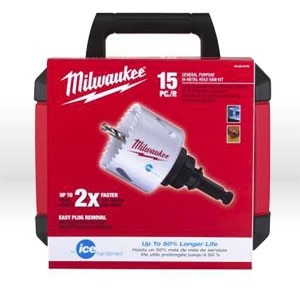 Hole Saw Kit, 15 GENERAL ICE HARDENED KIT
