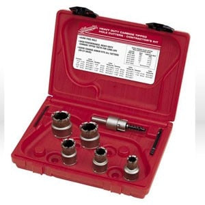 Drill Bit Set, KIT CARB. CUT. SHEET METAL 7 PC.