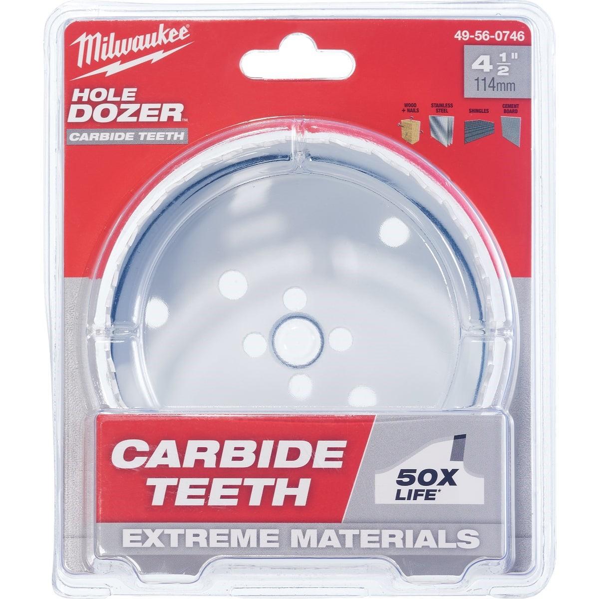 Milwaukee HOLE DOZER 4-1/2 In. Hole Saw with Carbide Teeth