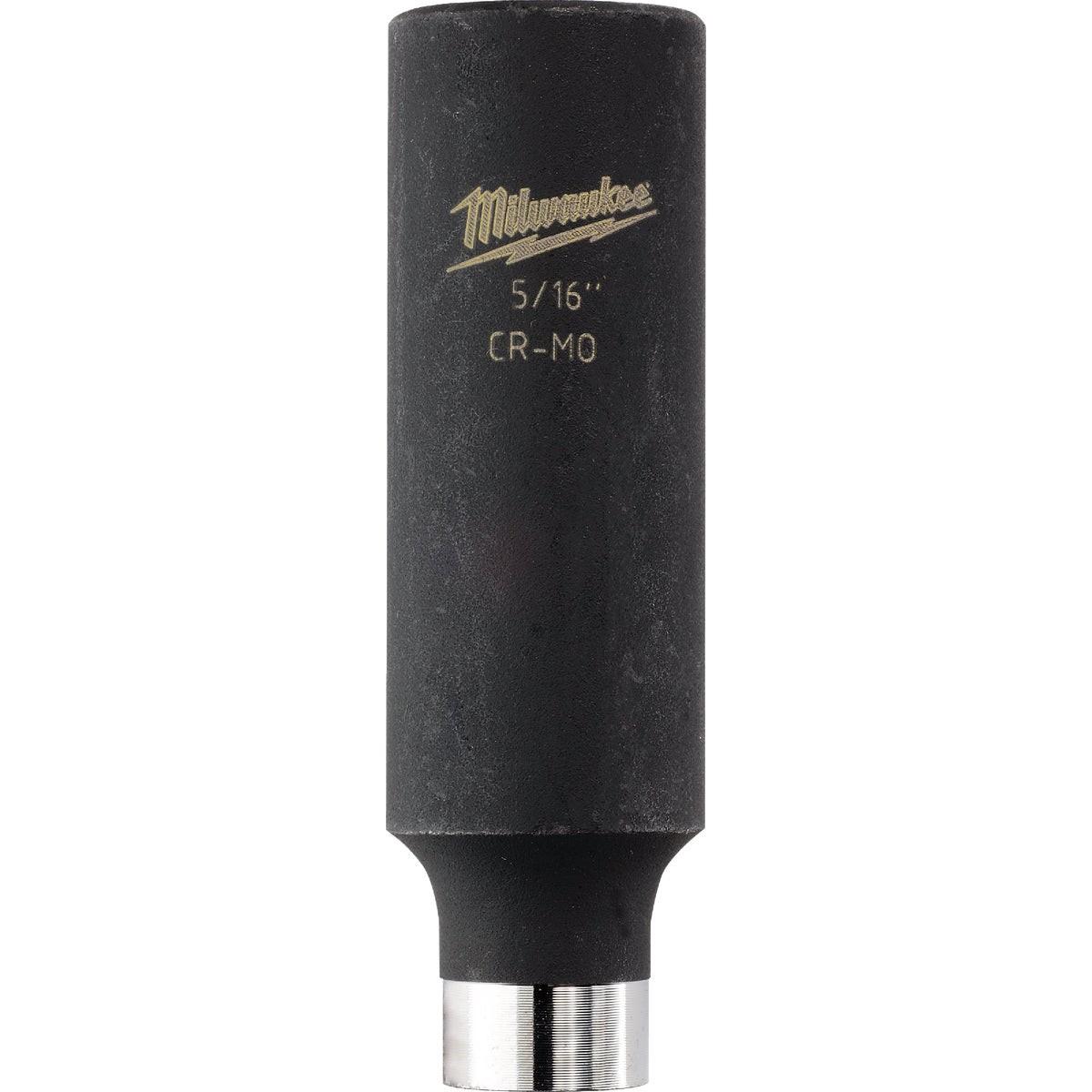 Milwaukee SHOCKWAVE 3/8 In. Drive 5/16 In. 6-Point Deep Standard Impact Socket