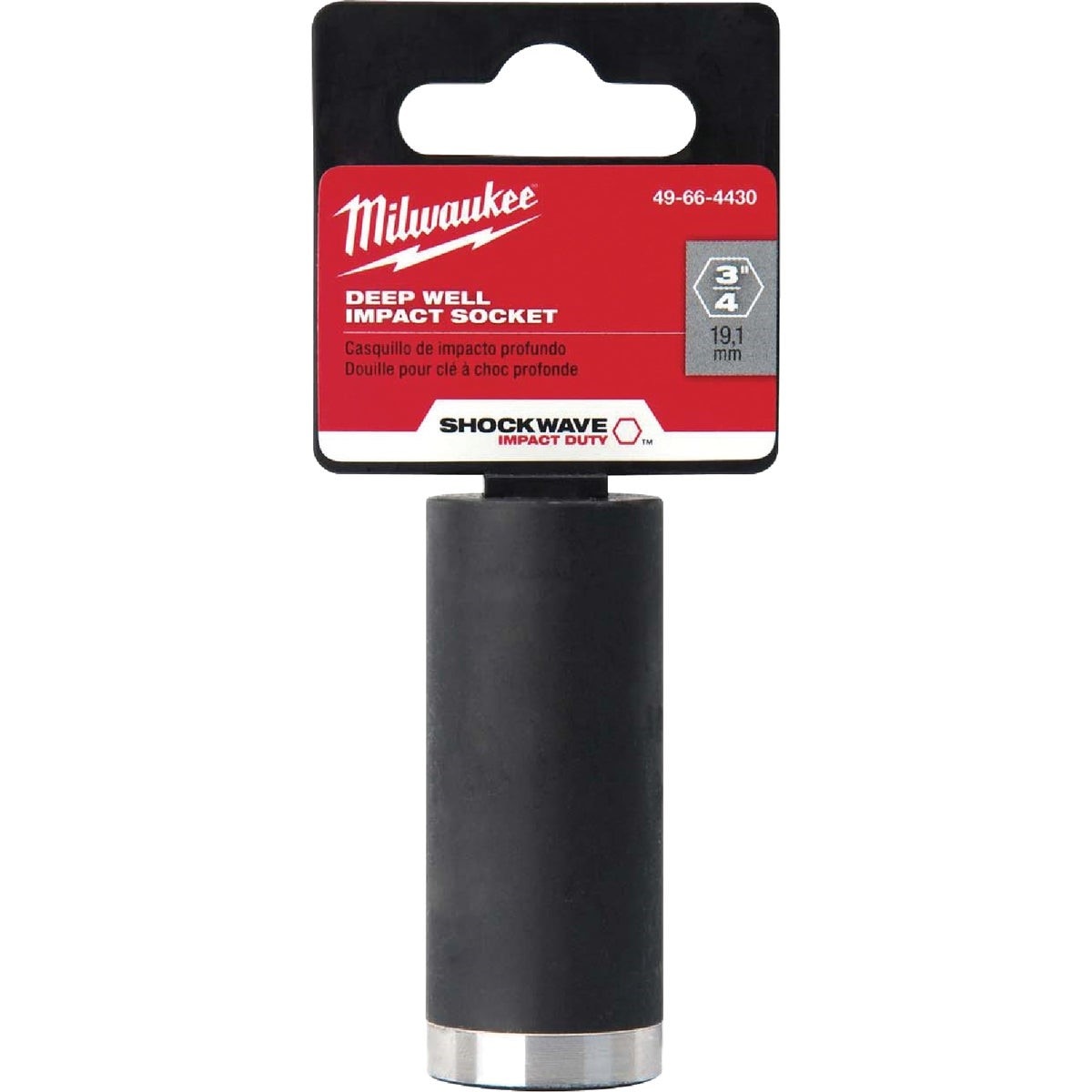 Milwaukee SHOCKWAVE 3/8 In. Drive 5/8 In. 6-Point Deep Standard Impact Socket