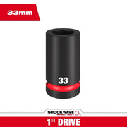 Impact Socket, 1 Inch Drive, 33 MM Size, Forged Steel