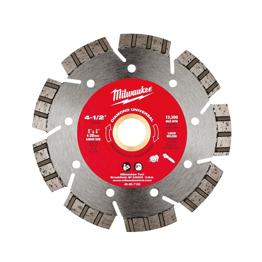 Circular Saw Blade, 4 1/2 Inch Dia, 13300 RPM, Diamond