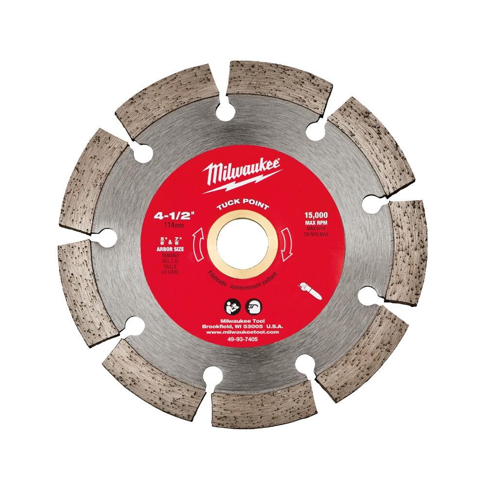 Circular Saw Blade, 4 1/2 Inch Dia, 5/8 Inch Arbor, Diamond