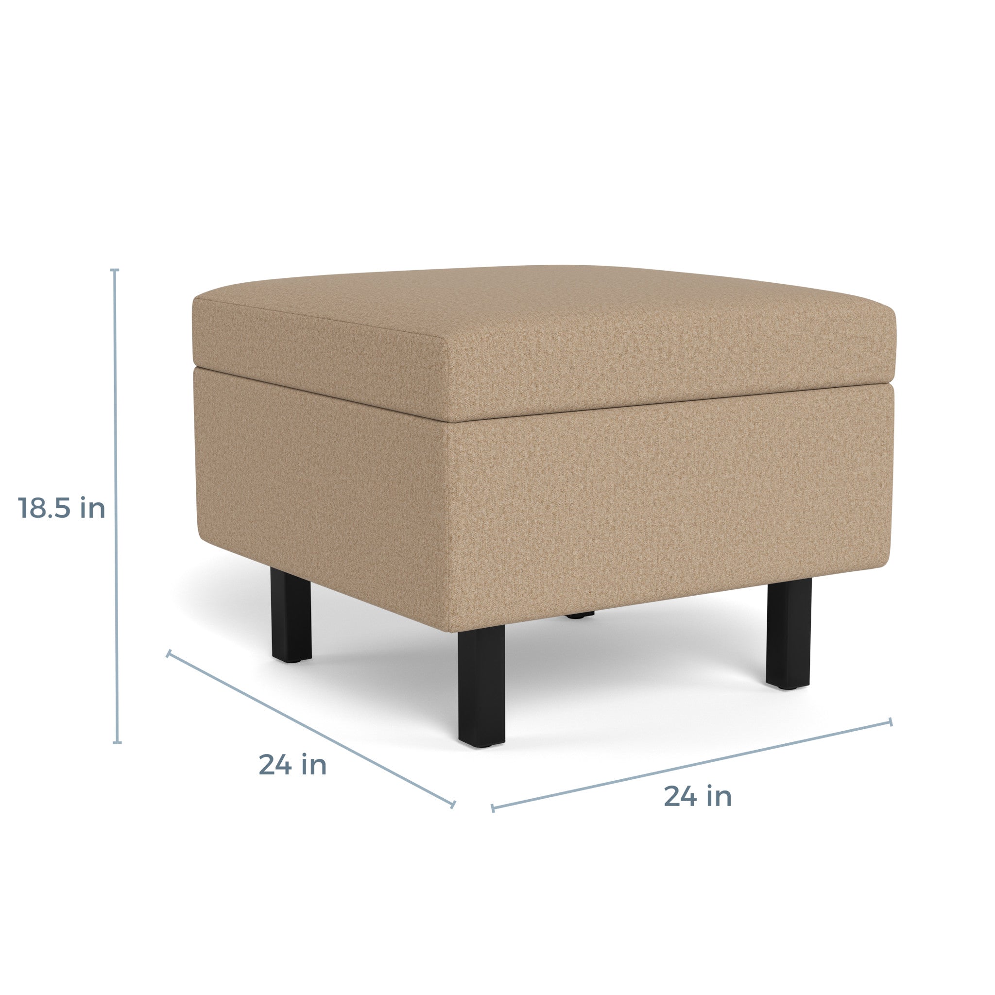 Movvi Single Seat No Back