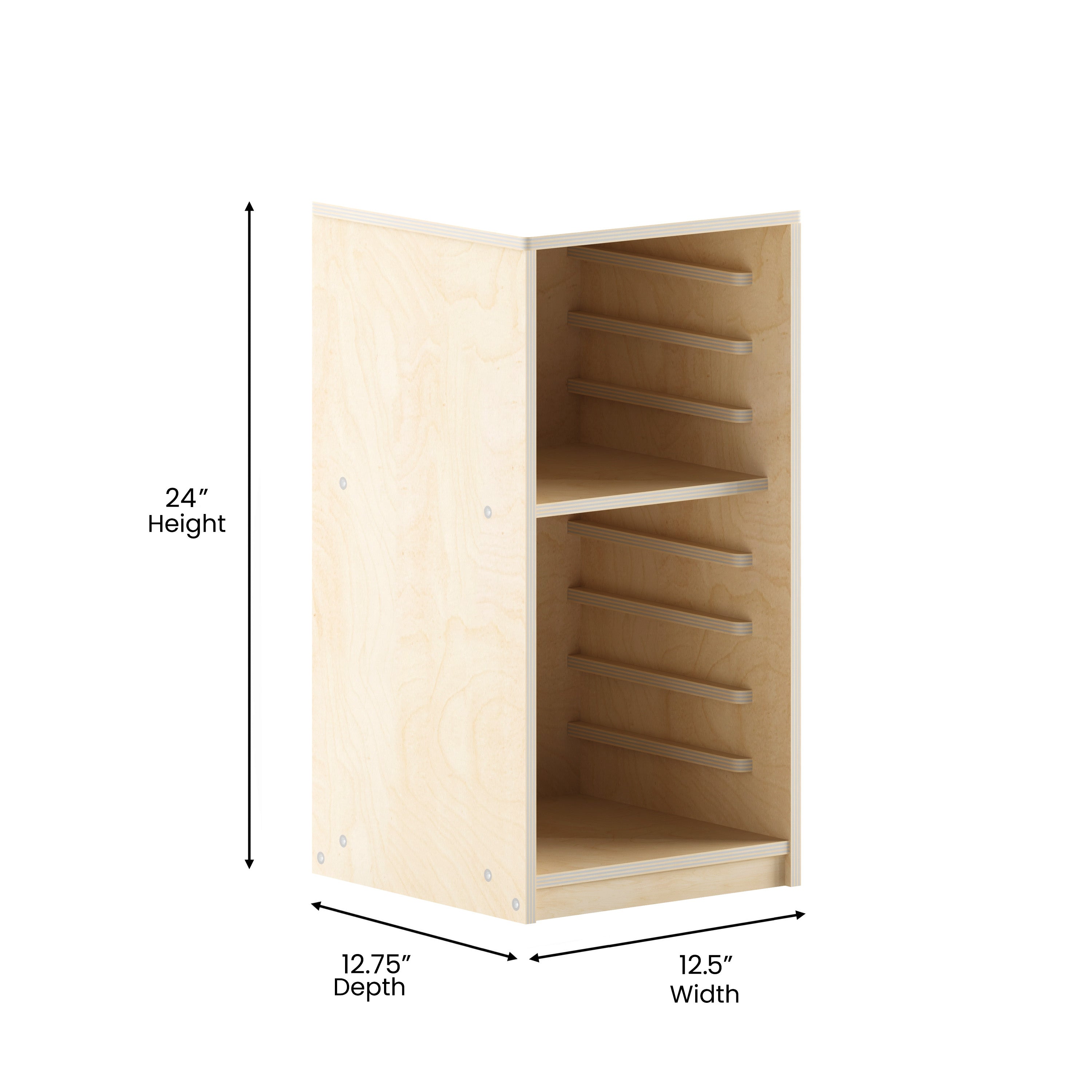 Bright Beginnings Kid Friendly Commercial Deluxe Natural Birch Plywood Puzzle Holder