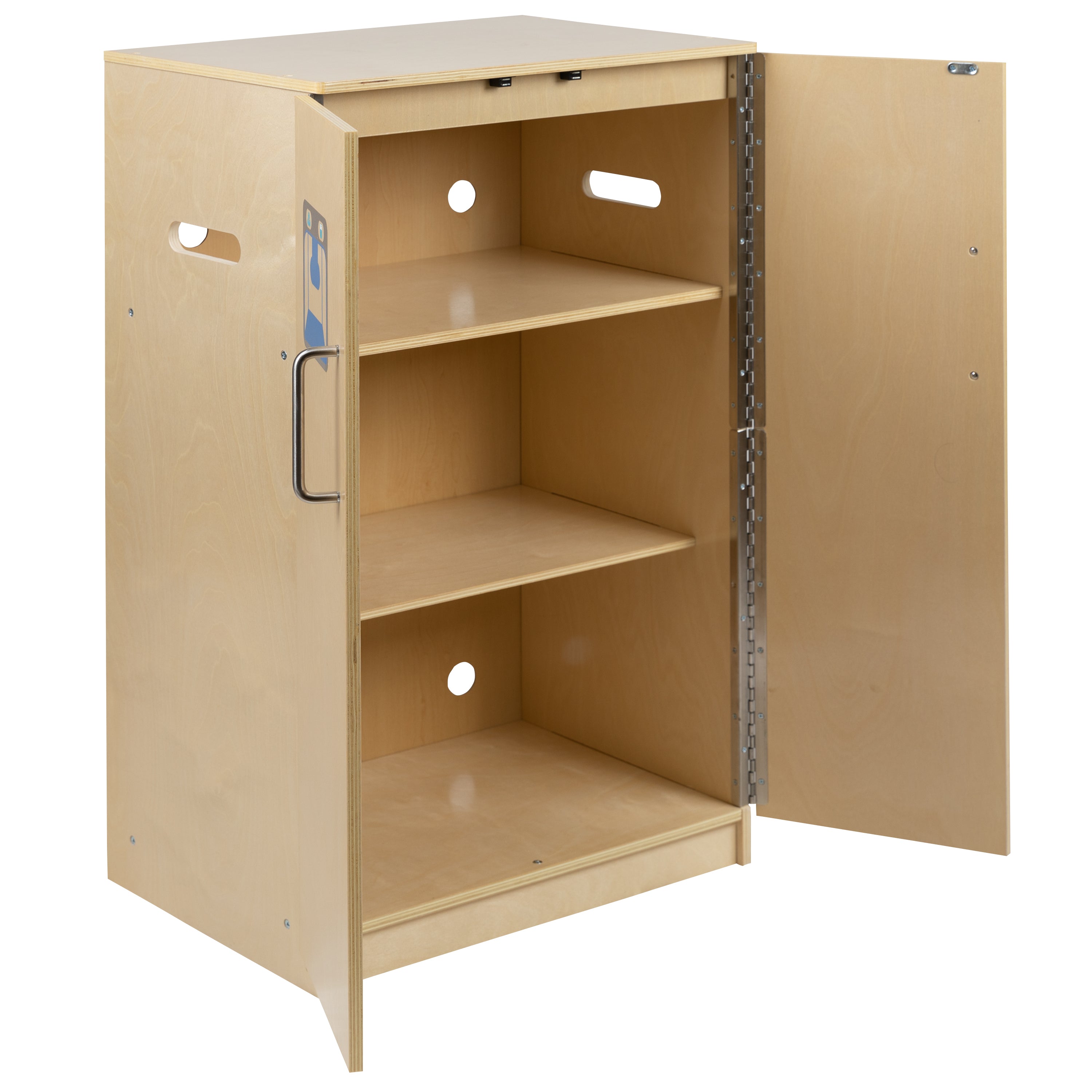 Hercules Children's Wooden Kitchen Refrigerator for Commercial or Home Use - Safe, Kid Friendly Design
