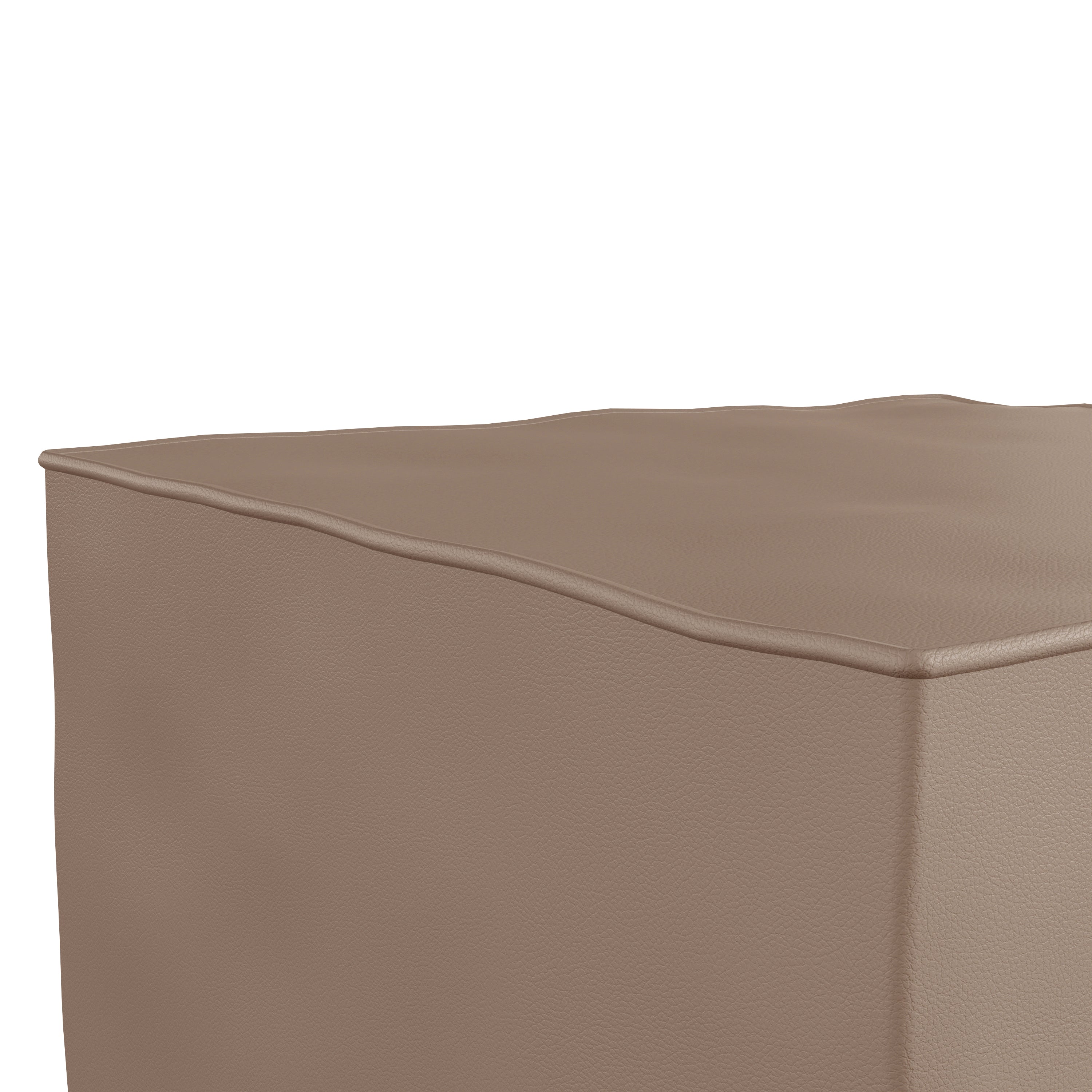 Bright Beginnings Commercial Grade Modular Classroom Soft Seating, 1 Seater Chair/Ottoman, Neutral Vinyl