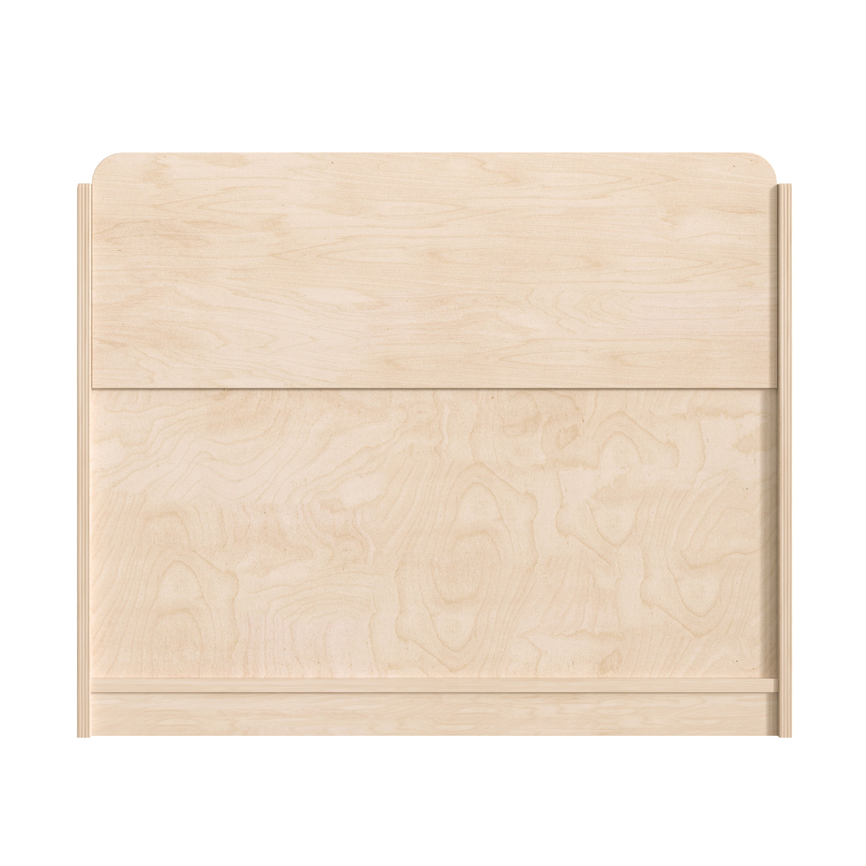 Bright Beginnings Commercial Grade Modular Wooden Classroom 3 Tier Book Display Shelf, Natural