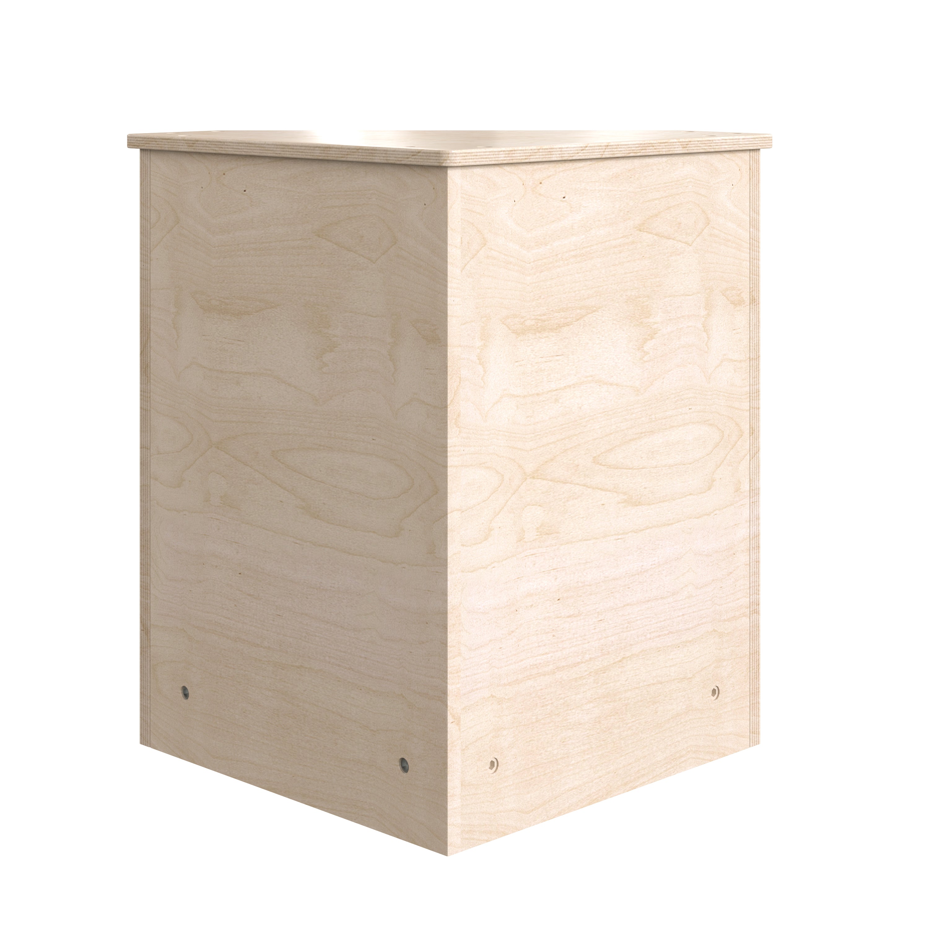 Bright Beginnings Commercial Grade Wooden Kid's Two Tier Corner Kitchen Cabinet